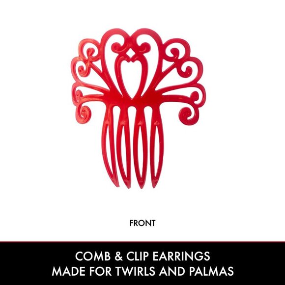 Spanish Hair Comb Small Peineta Flamenco Earrings Cultural Accessory main image 6